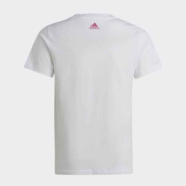 White Essentials Linear Logo Cotton Slim Fit Tee