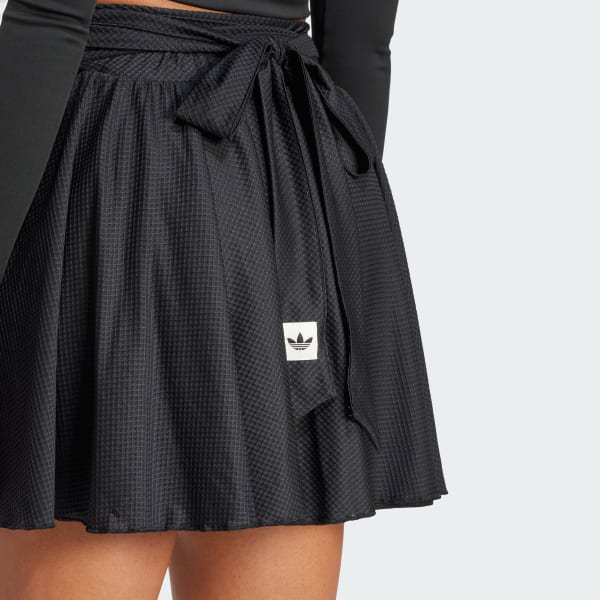★Adidas★ 25SS JJ3181 WRAP MINI SKIRT adidas Mesh Mini Wrap Skirt - Black | adidas Singapore