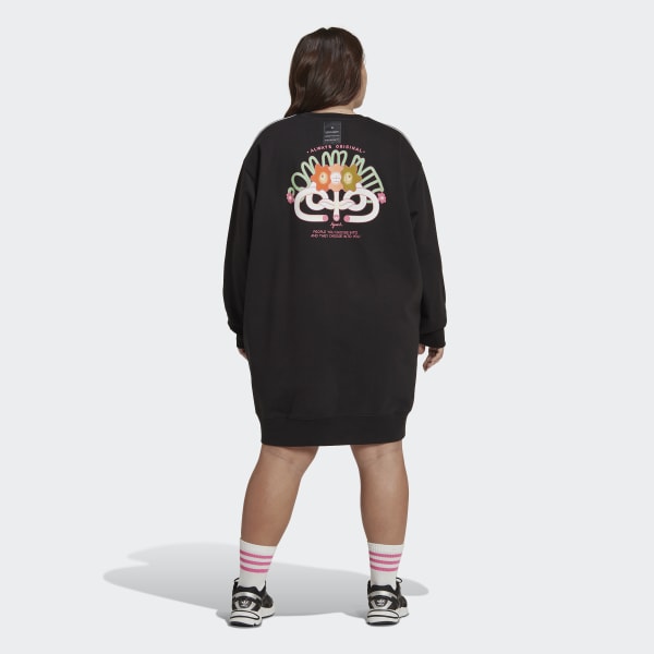 Zwart Crew Jurk (Grote Maat) ETW65