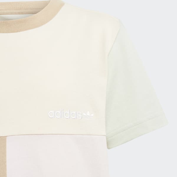Beige Colourblock T-Shirt