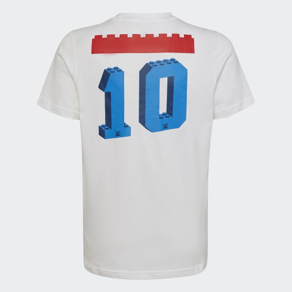 White adidas x LEGO® Football Graphic Tee BY081