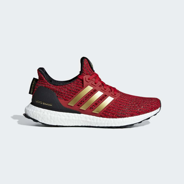 adidas red and gold shoes