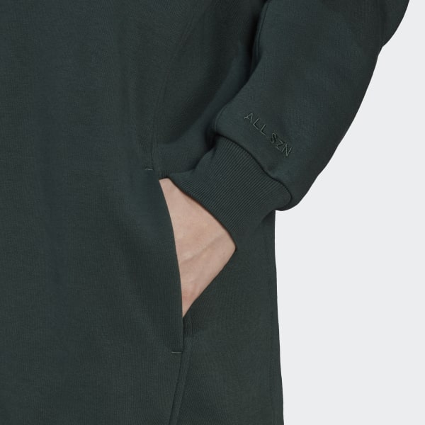 zelená Mikina s kapucňou ALL SZN Fleece Long CX577