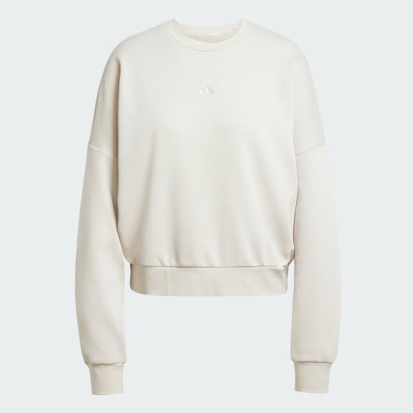 adidas Essentials Small Logo Feelcozy Sweatshirt - Beige