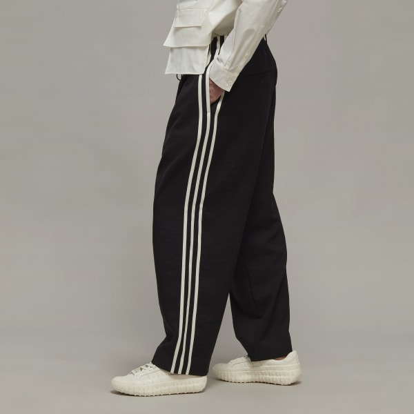 Nero Y-3 Sport Uniform Straight-Leg 3-Stripes Pants