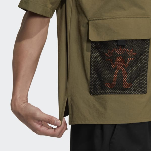Green Outdoor Short Sleeve Shirt EWL29