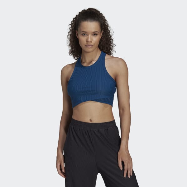 Blu Yoga Studio Wrapped Rib Tank Top TX454