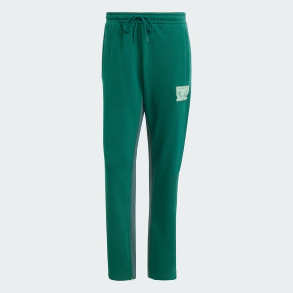 Verde Pantalón Deportivo Estampado