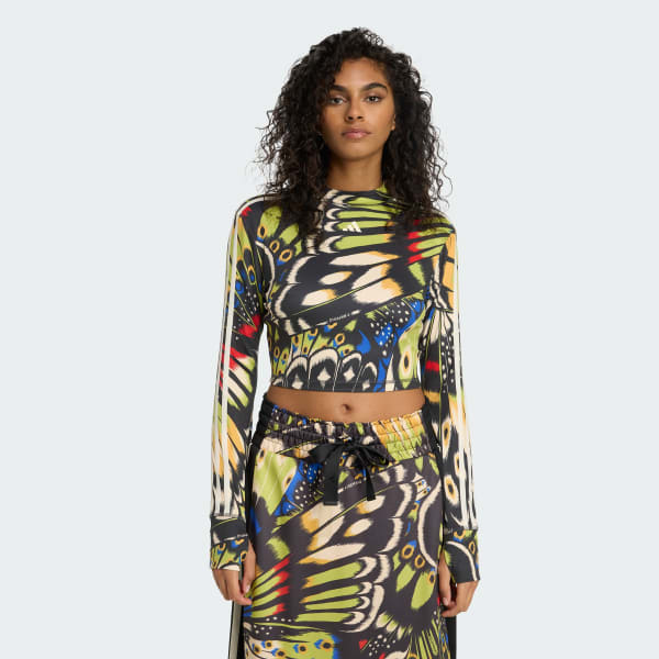 cerná adidas X Farm Rio Long-Sleeve Top