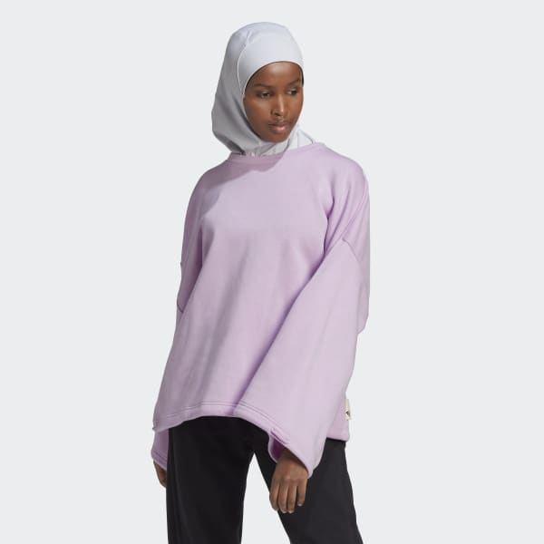 Fioletowy Studio Lounge Fleece Sweatshirt IS464