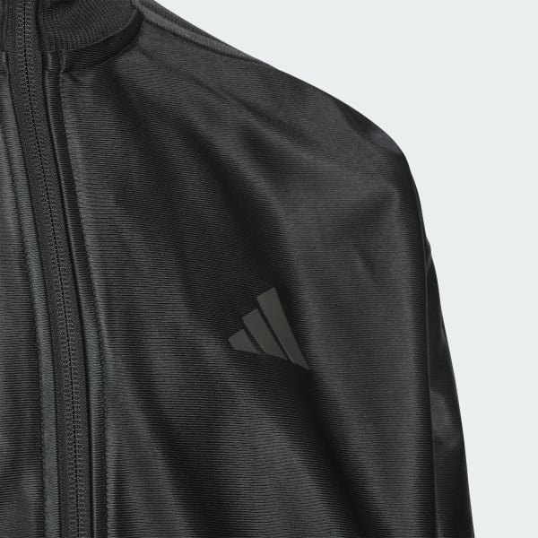 ブラック STADIUM GOLD ルーズフィット トリコット ウォームアップ ジャケット キッズ