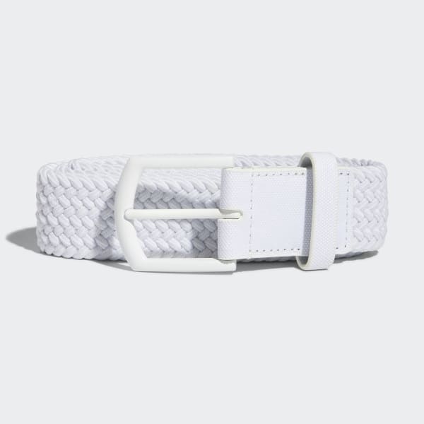 White 브레이디드 스트레치 벨트