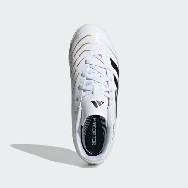 Blanco Zapatos de Fútbol para Césped Artificial Predator Club Niños