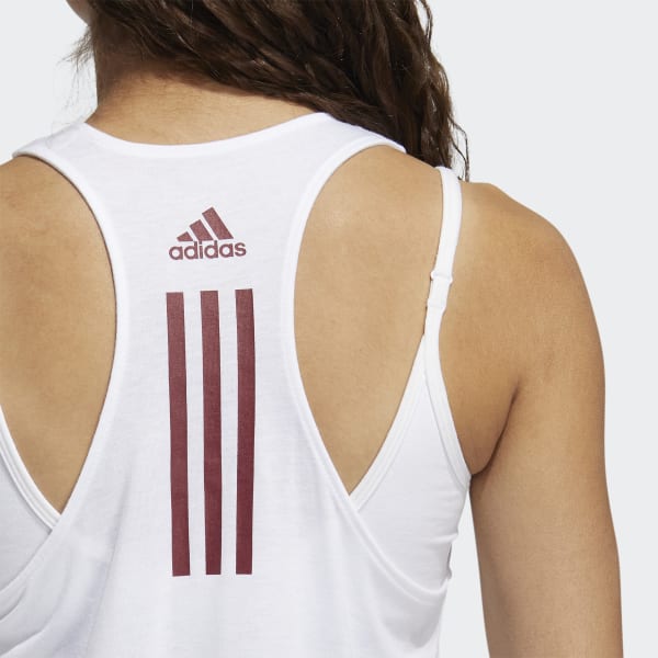 Womens white adidas vest top clearance