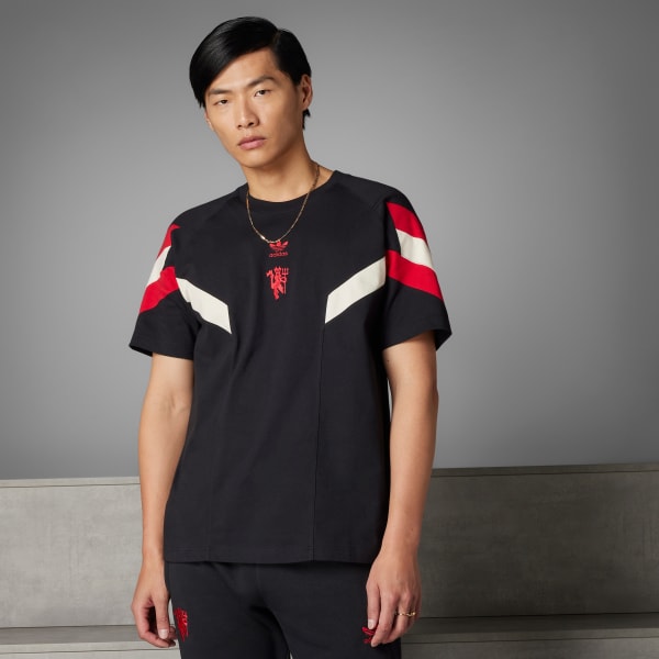 adidas Manchester United Originals Tee - Black | Free