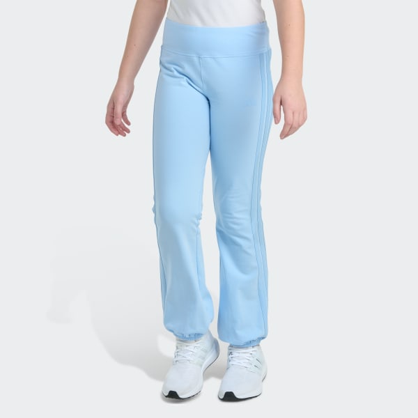 Blue Detached Waistband Cotton Stretch Puff Cuff Pant
