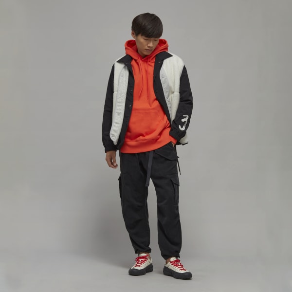 Red Y-3 Organic Cotton Terry Hoodie