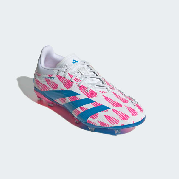 White Predator Elite Firm Ground Boots Kids