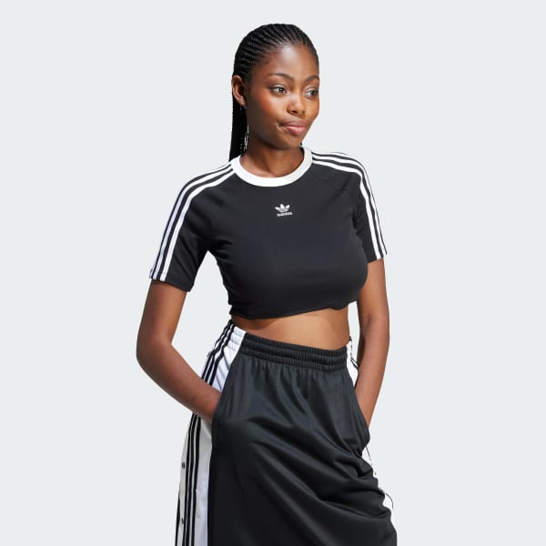 Zwart 3-Stripes Baby T-shirt