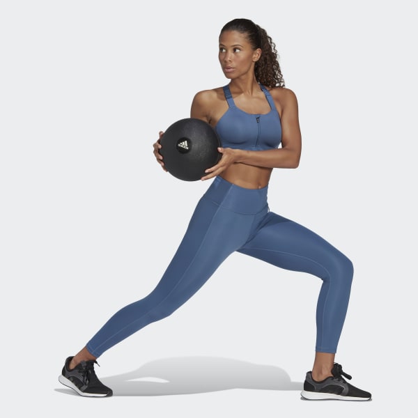 modrá Športová podprsenka TLRD Impact Luxe Training High-Support Zip