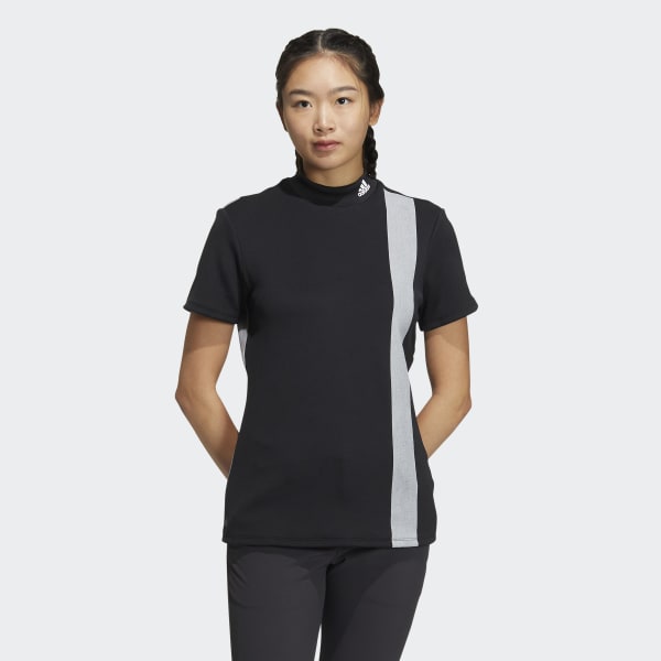 Nero Maglia AEROREADY 3-Bar Mock Neck