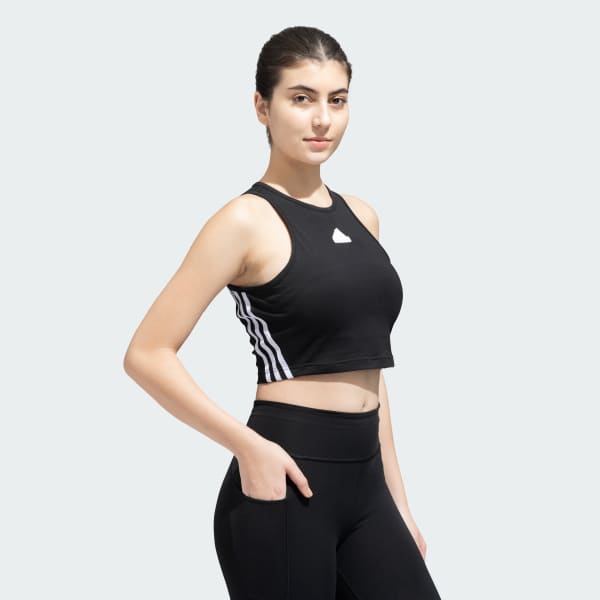 adidas Future Icons 3 Stripes Tank Top - Black | adidas India
