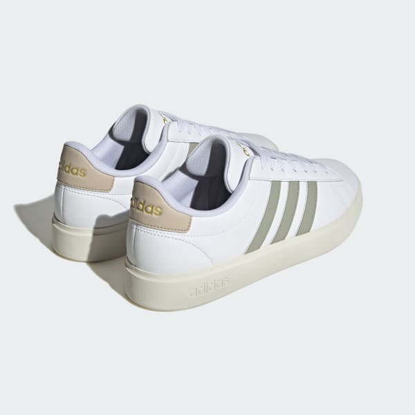 Adidas cloudfoam men's white on sale