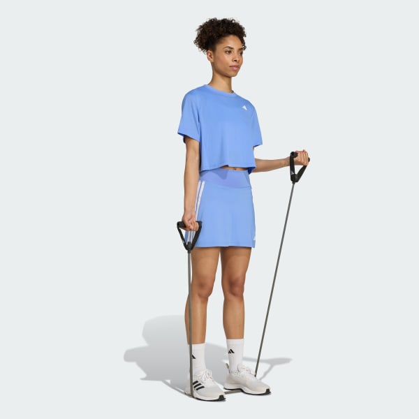 adidas Train Essentials Boxy Workout Tee - Blue | Free