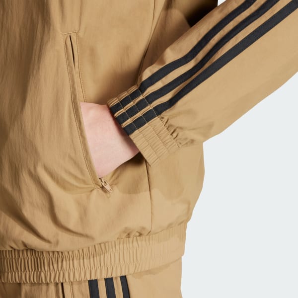 adidas Adicolor Woven Firebird Track Top - Brown | Free Shipping