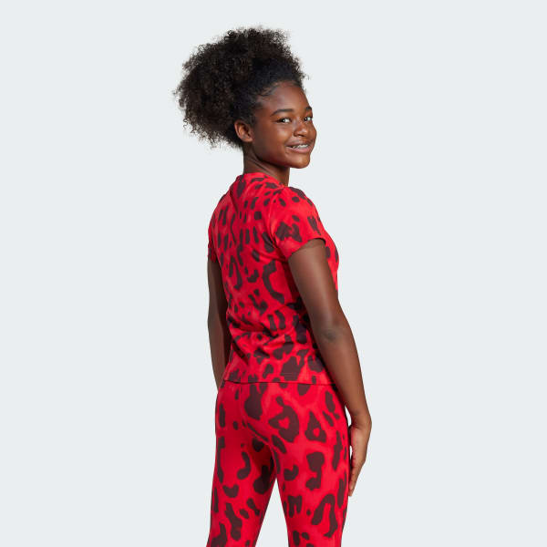 Red Future Icons Allover Print Tee