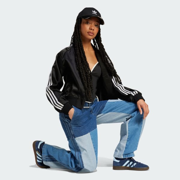 Mau-xanh-da-troi Quần Jean Ống Đứng Ống Đứng Patchwork Kseniaschnaider