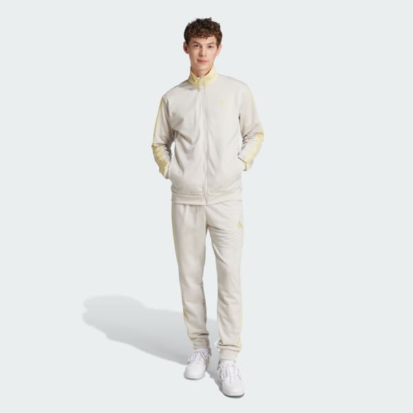 Beige Conjunto Sportswear Basic Tricot Colorblock