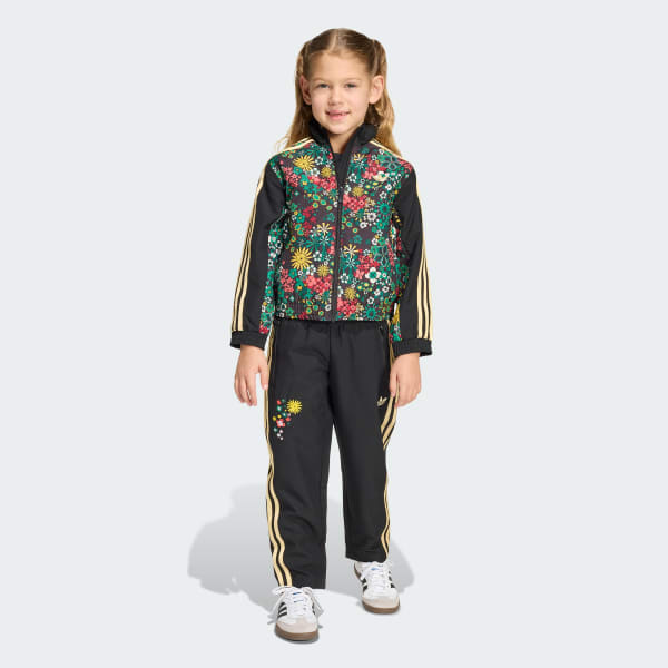 Siyah adidas Originals x Liberty London DOKUMA EŞOFMAN TAKIMI
