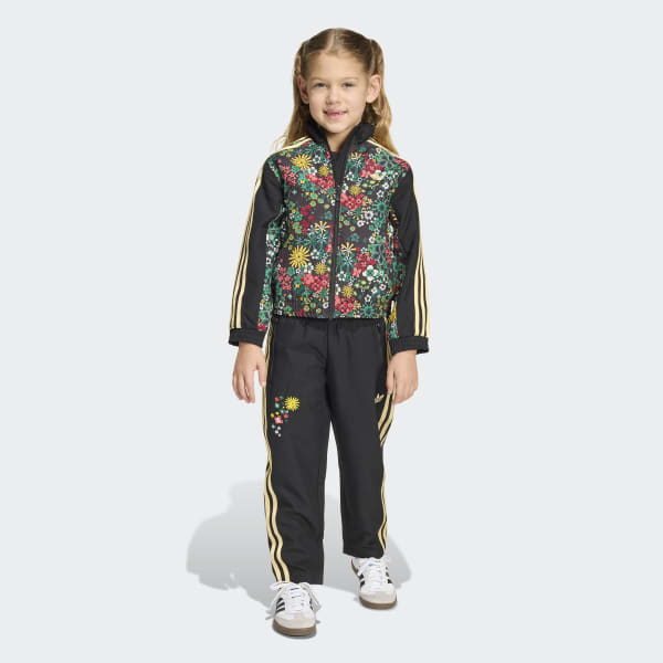 adidas Originals x Liberty London WOVEN TRACKSUIT - Black | Free