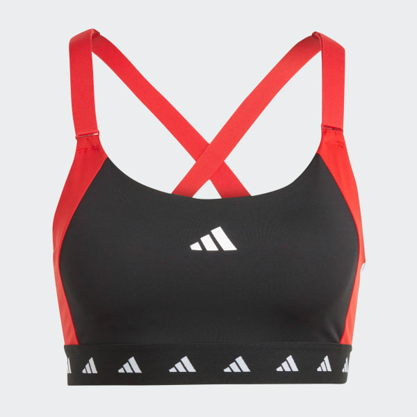 Women\'s Colorblock Training adidas Medium-Support adidas | - | Bra Black Training Powerimpact US Techfit