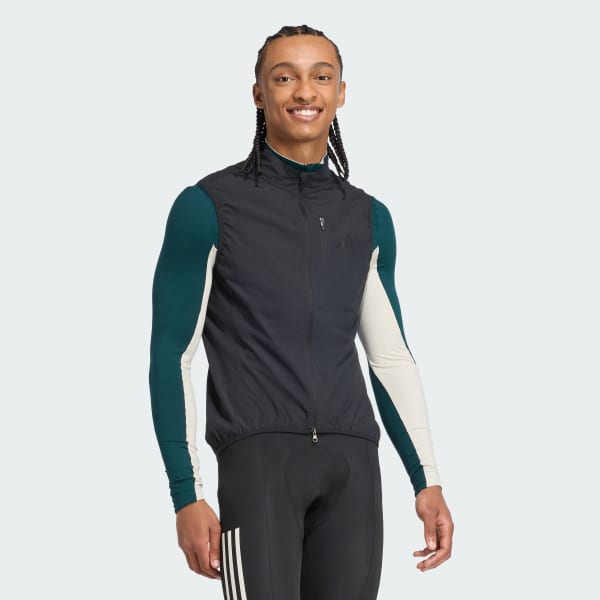 Black Essentials Windproof Gilet