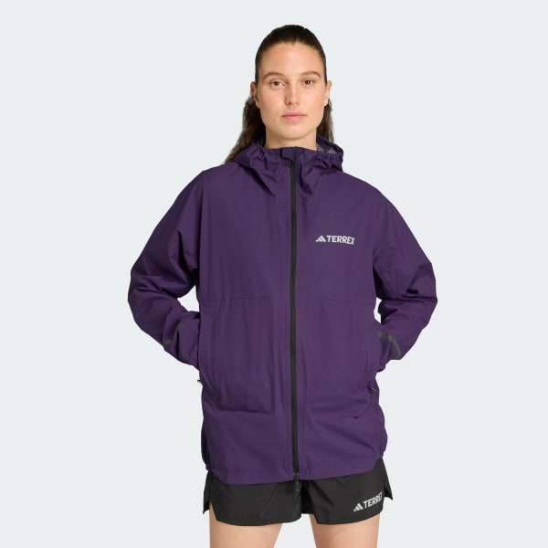 Purple Terrex Xperior 2.5 Layer Light CLIMAPROOF Jacket