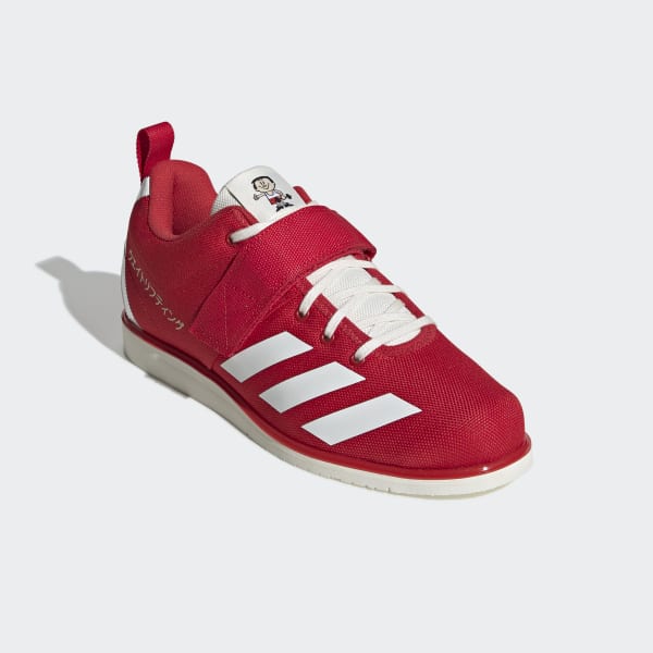 red adidas lifting shoes