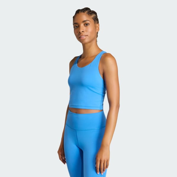 Blue All Me Medium Support Bra Tank
