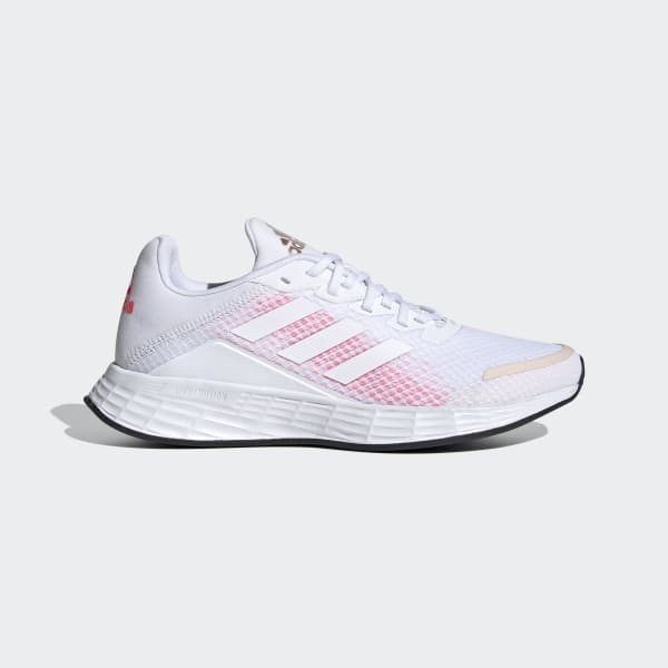 white adidas running shoes