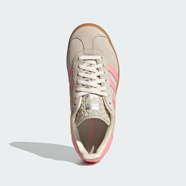 beige Gazelle Bold Sneakers
