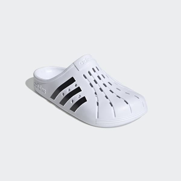 Bialy adilette Clogs