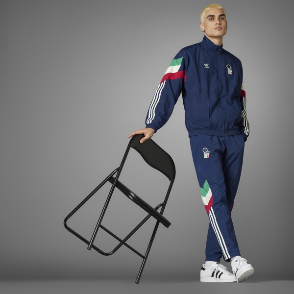 adidas Italy Originals Track Top - Blue | Free Shipping with