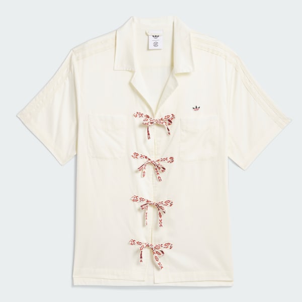 White Clot Bowling Shirt by Edison Chen (Gender Neutral)