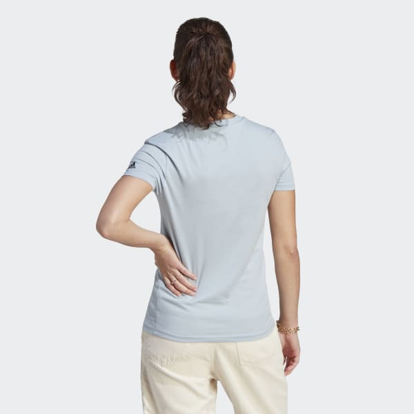 Blauw LOUNGEWEAR Essentials Slim Logo T-shirt