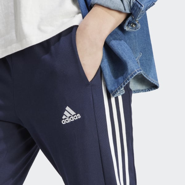 Essentials Single Jersey Tapered Open Hem 3 Stripes