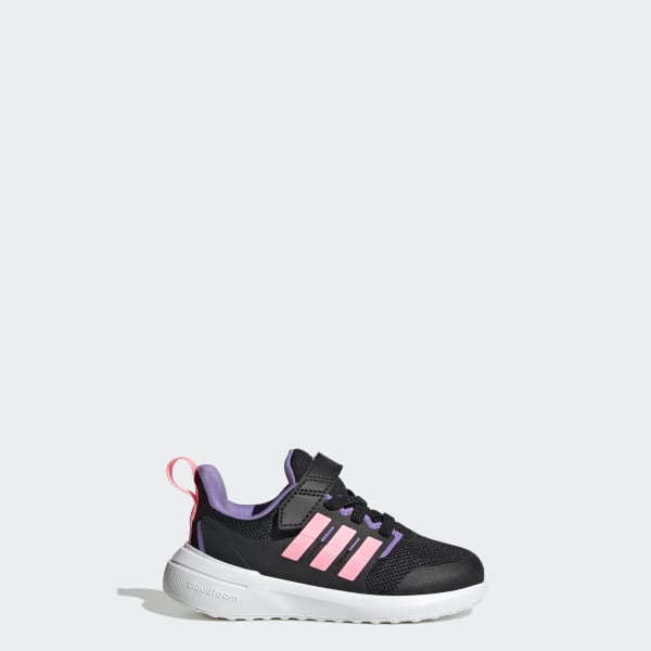 adidas Fortarun 2.0 Cloudfoam Elastic Lace Shoes - Black