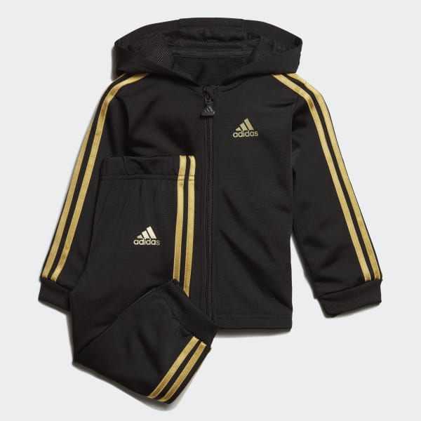 adidas shiny hooded jogger