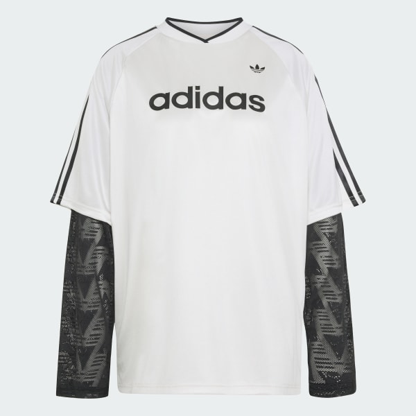 White LACE LONG-SLEEVE JERSEY