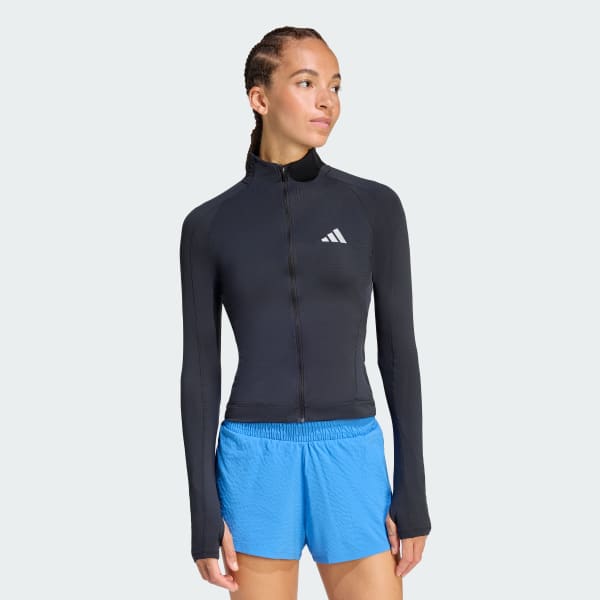 cierna Bežecká bunda adi365 Seasonal Womens Running Jacket